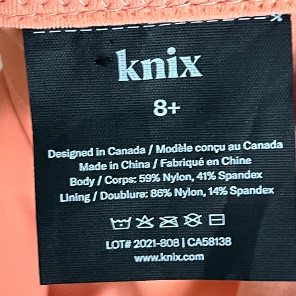 Knix Sports Bra Size 8+ High Impact In Sorbet Catalyst 40F 42F 40G 42G - Picture 9 of 10
